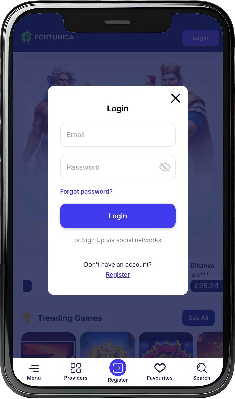 Fortunica Casino Inloggen